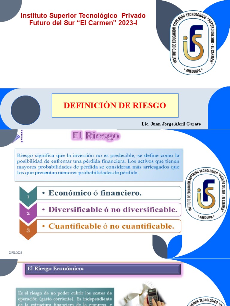 Definici n de riesgo pdf