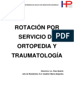Programa de Rotación Por El Servicio de Ortopedia y Traumatología