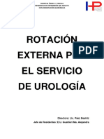 Programa de Rotación Por El Servicio de Urología