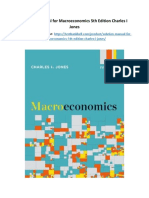 Solution Manual For Macroeconomics 5th Edition Charles I Jones