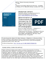 Determination of Triamcinolone Acetonide in Ointment by UV Derivative Spectrophotometry and High Performance Liquid Chromatography