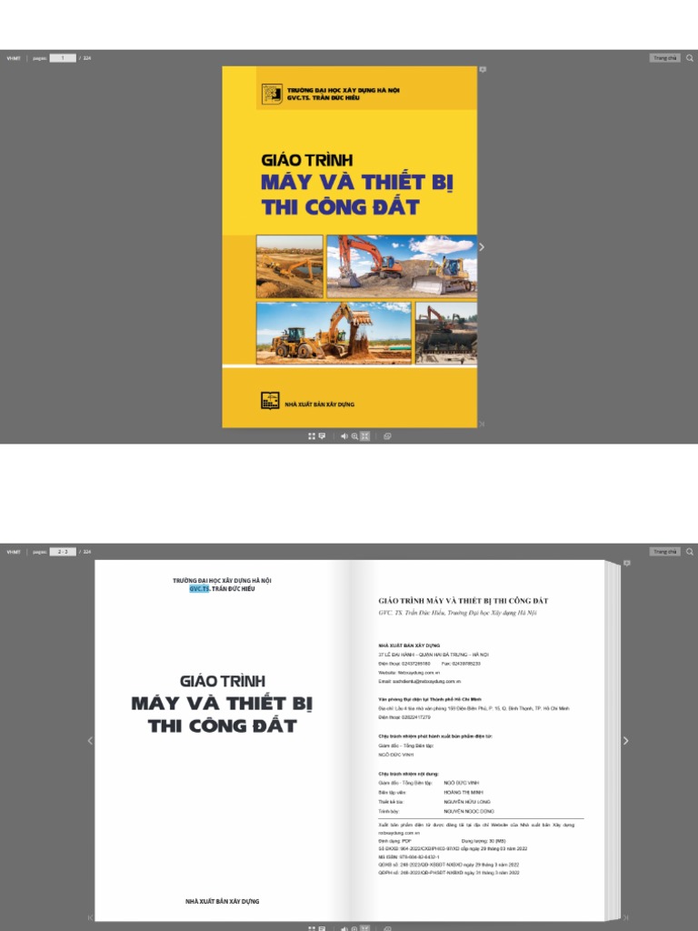 Giao Trinh May Va Thiet Bi Thi Cong Dat, Tran Duc Hieu | PDF