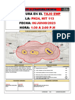 ZONA CENTRAL (TAJO EWP) - Informacion de Disparos y Areas Cargadas 06 JUNIO 2023