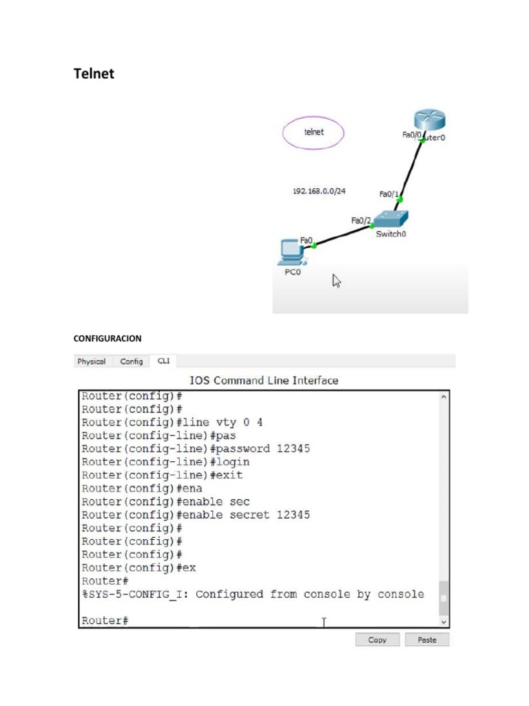 Telnet y SSH | PDF
