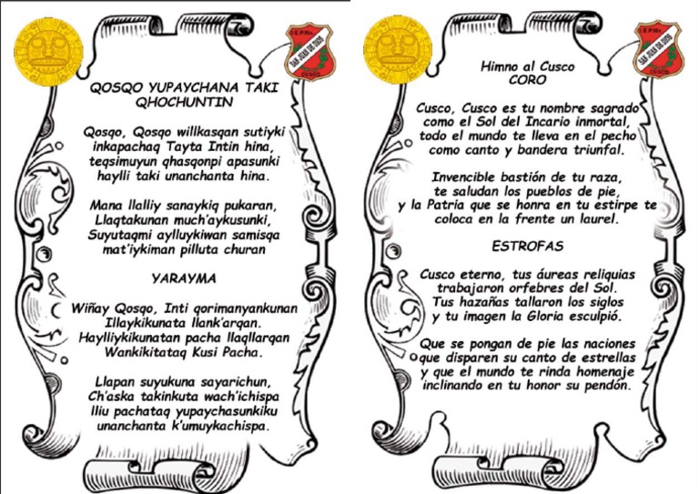 Himno Al Cusco Quechua - Español | PDF