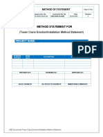 Tower Crane Erection-Installation Method Statement