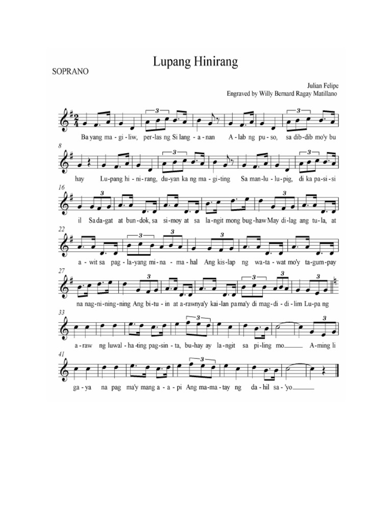 Lupang Hinirang SATB PDF