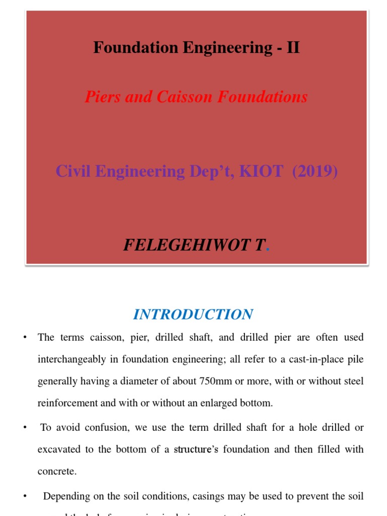Pier | PDF | Deep Foundation | Civil Engineering