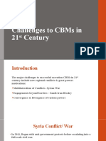 Challenges To CBMs in 21st Century