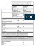 Application For Permit To Construct A Solid Waste Management System