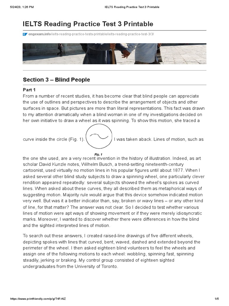 IELTS Reading Practice Test 3 Printable 3 | PDF | Wheel | Cognitive Science