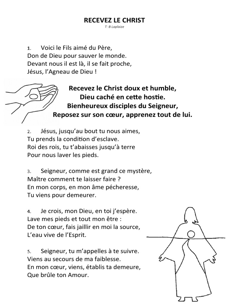 Goutez Et Voyez Recevez Le Christ (A5) PDF Jésus Eucharistie