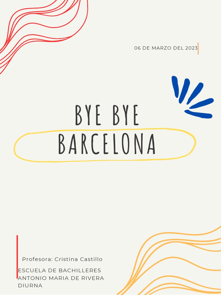 BYE BYE BARCELONA PDF