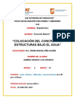 4 Colocación Del Concreto en Estructuras Bajo El Agua