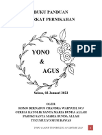 Buku Misa Pernikahan. AGUS