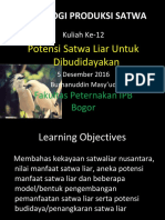 Materi Kuliah Satwa Harapan Fapet.S1-1