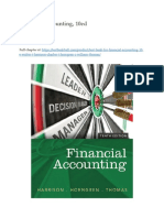 Test Bank For Financial Accounting 10 e Walter T Harrison Charles T Horngren C William Thomas