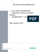 DICOM Conformance Statement: Product Name: ACUSON NX2 Diagnostic Ultrasound System Release: Acuson Nx2™ - Va10