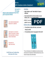 Hospital Step 4 Staff Handout For Nasal Iodophor PDF