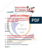 MCQs On S&T (Part 1)