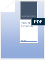 Incident Complexity Matrix