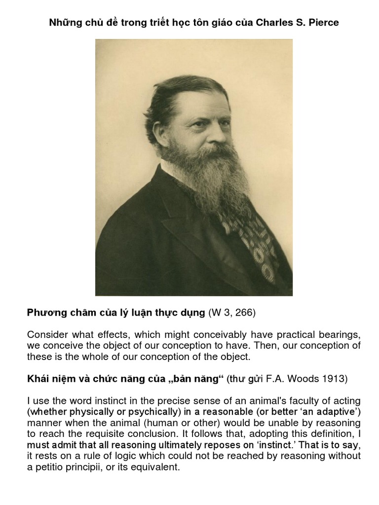 Triết học Tình Yêu của Charles S. Pierce | PDF | Experience | Inference