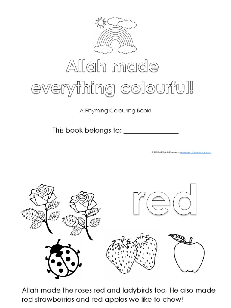Allah Made Everything Colouring Book | PDF