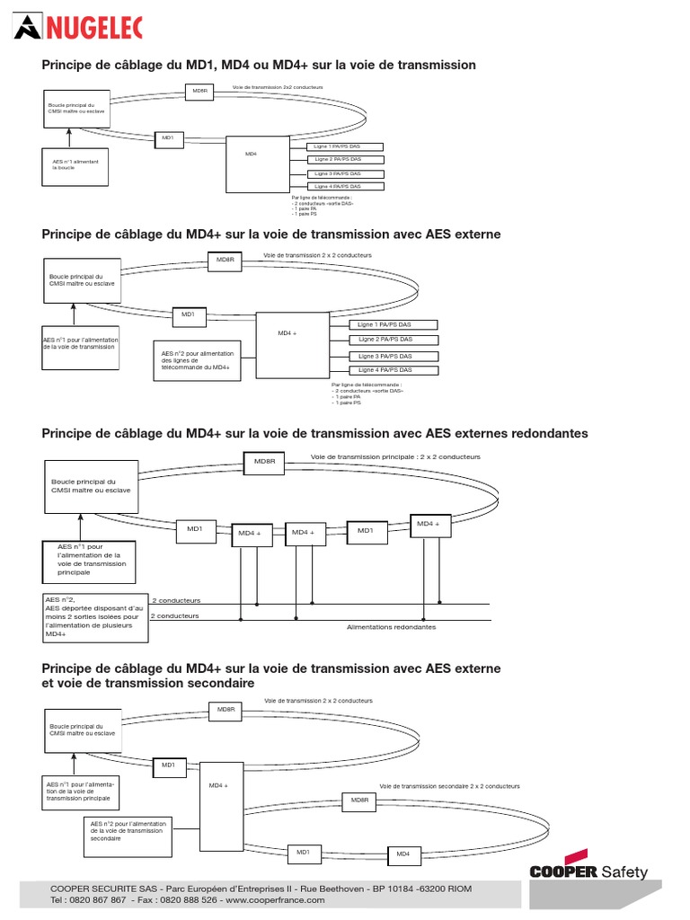 Câblage et caractéristiques du MD4+ CMSI | PDF | Électrotechnique ...