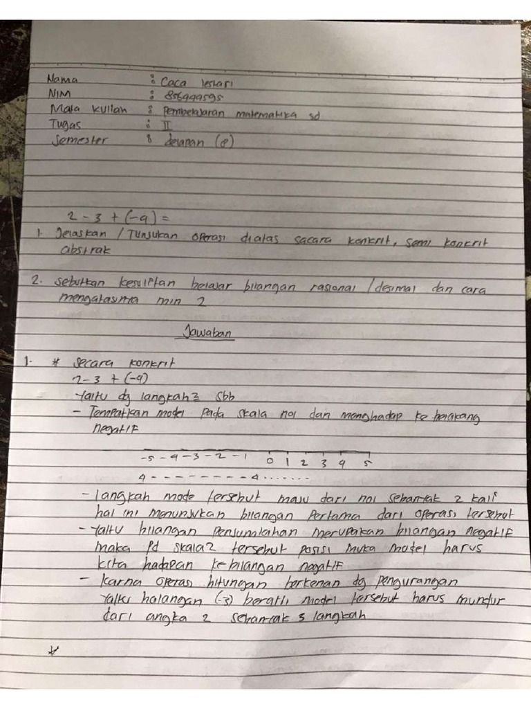 Tugas 2 Pembelajaran Matematika Sd Pdf