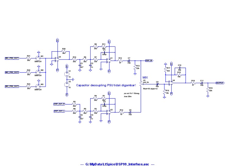 DSP99 Interface Circuit Design | PDF