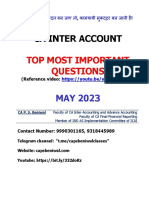 Top Most Important Questions 93 CA Inter Account For May 23 by CA