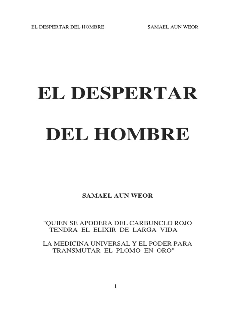 El Despertar Del Hombre 11,5 X 16,5 DIBUJOS PDF