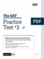 SAT Practice Test 3 With Answer Key and Scoring Info