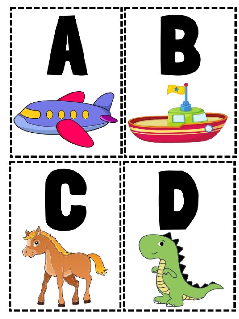 Abecedario Letra y Dibujo | PDF