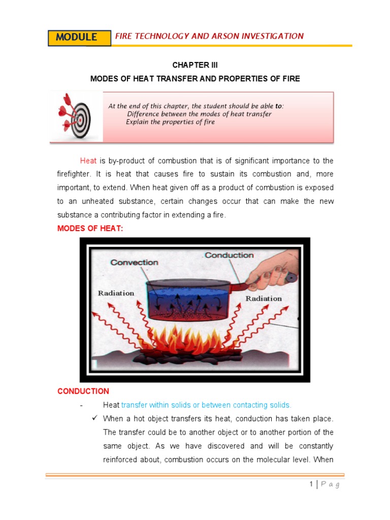 Chapter Iii Modes of Heat Transfer and Properties of Fire | PDF | Fires ...