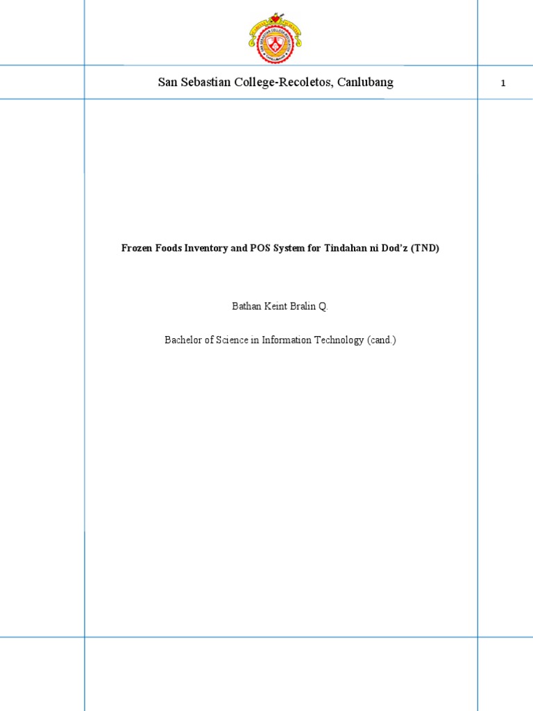 POS Inventory System | PDF | Point Of Sale | Inventory