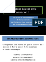 Modos y Estilos Narrativos