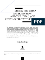 Revisiting The Libya Intervention and The Idea (L) of Responsibility To Protect