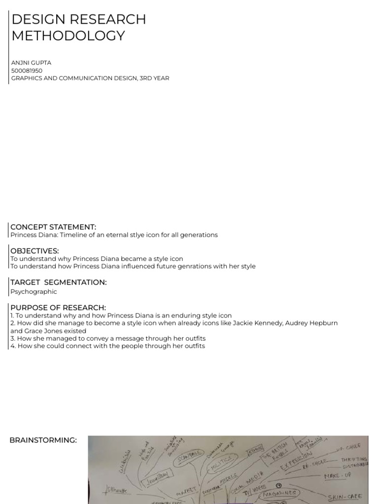 Design Research Methodology - Anjni Gupta | PDF | Diana | Fashion