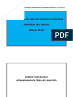 Jadual Kuliah Akhir DPP Sem 1 Sesi 20222023