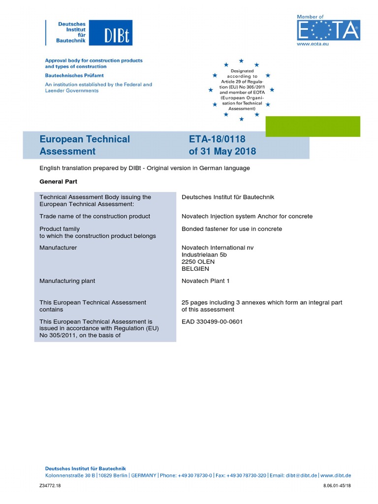 Eta 18 0118 Novatech Anchor 2018 en | PDF