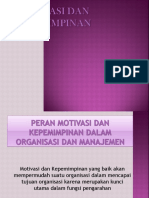 Motivasi - Dan - Kepemimpinan