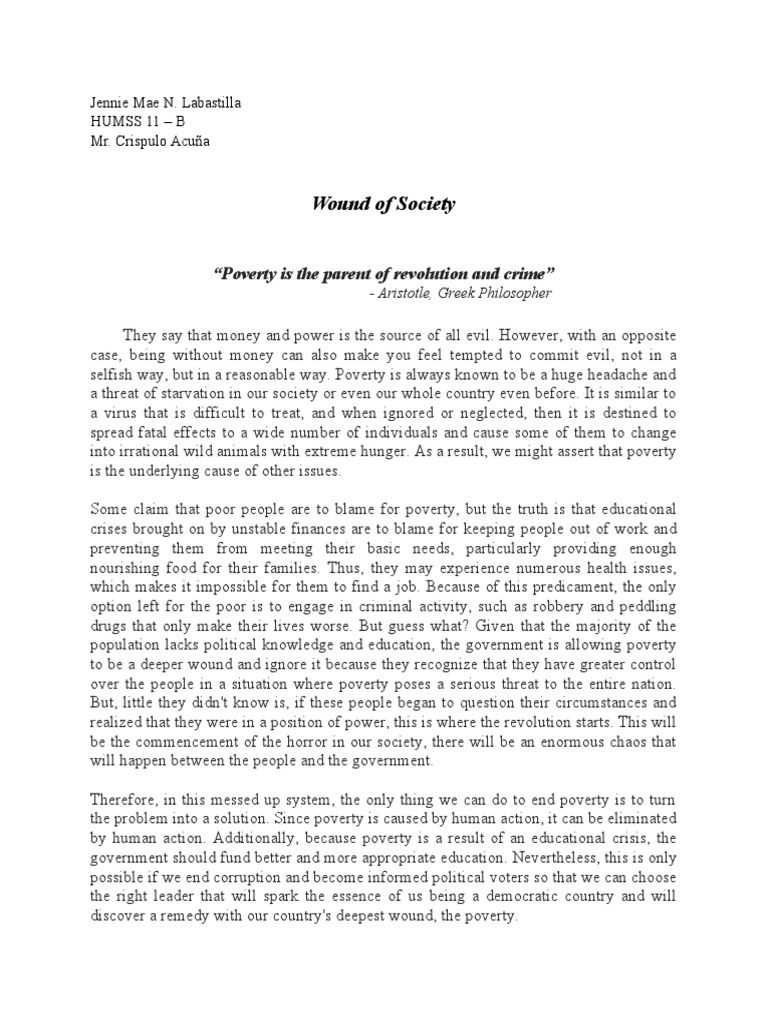 Poverty | PDF | Poverty | Poverty &amp; Homelessness