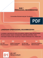 Bab 7 Landasan Operasional Muhammadiyah