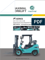 Maximal M-Series Gasoline and LPG Mitsubishi Engine Forklifts Specs PDF