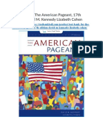 Test Bank For The American Pageant 17th Edition David M Kennedy Lizabeth Cohen