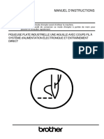 S-7300A MANUEL D INSTRUCTIONS. PIQUEUSE PLATE INDUSTRIELLE UNE AIGUILLE AVEC COUPE-FIL À SYSTÈME D'alimentation ÉLECTRONIQUE ET ENTRAÎNEMENT DIRECT