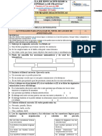 Sexto Grado Prueba de Diagnostico