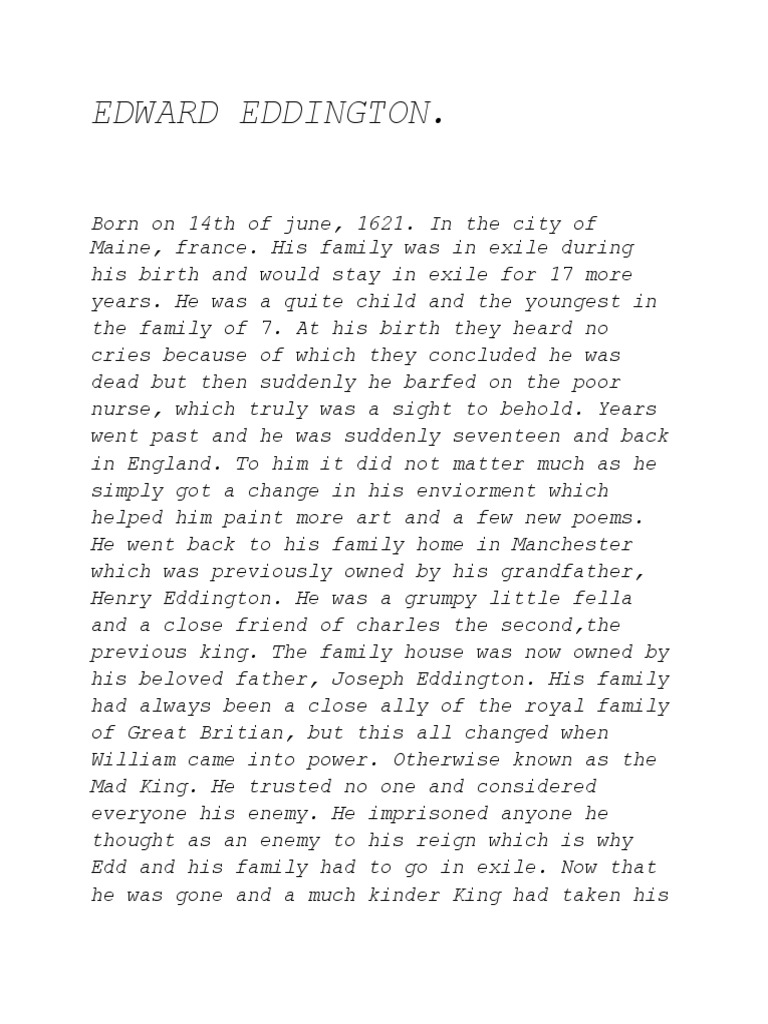 Edward Eddington PDF