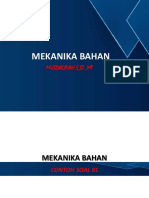 Mekanika Bahan (Contoh Soal 01)